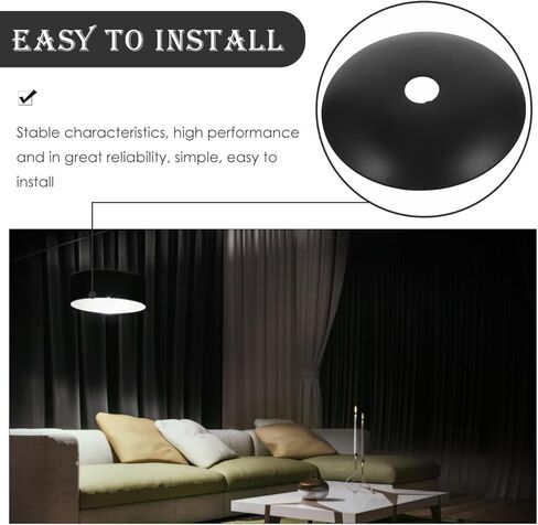 Chandelier Base Tray Ceiling Canopy Metal Pendant Light Fixture Plate Cover 1.97 Inch Diameter Moisture Resistant for Diy Ceiling and Wall Lights in Saudi Arabia