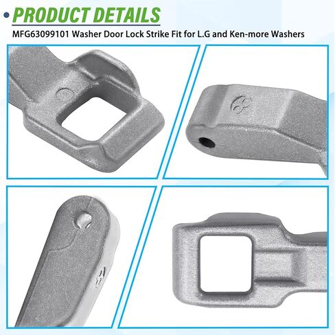 WM3400CW WM3670HVA WM3600HVA Washer Door Hook Lockers MFG63099101 Fit for L.G and Ken-more Elite Washer WM3050CW WM3770HVA WM3500CW WM3555HWA WM3570HVA WM3570HWA WM3575CV WM3575CW WM3600HWA 2 PACK in Kuwait