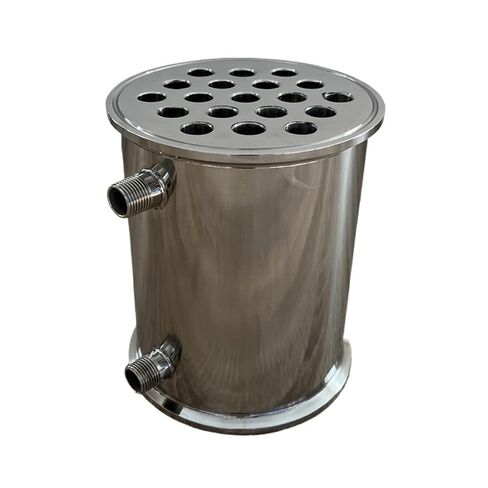 6 "OD166.7mm مكثف ارتداد Dephlegmator مع 1/2" ارتفاع خيط الذكور 200 مم داخل 19 أنبوبًا in Saudi Arabia
