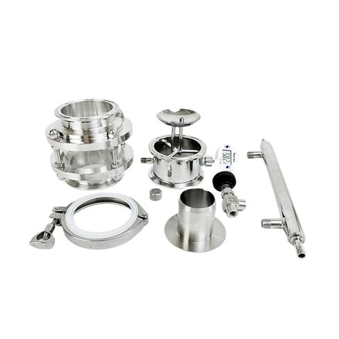 مجموعة وحدة تصحيح زجاج الرؤية 2.5 بوصة (63 مم) OD77.5 مم مع مكثف وحلمة Thermowell للتقطير، SS304 (مجموعة) in Saudi Arabia