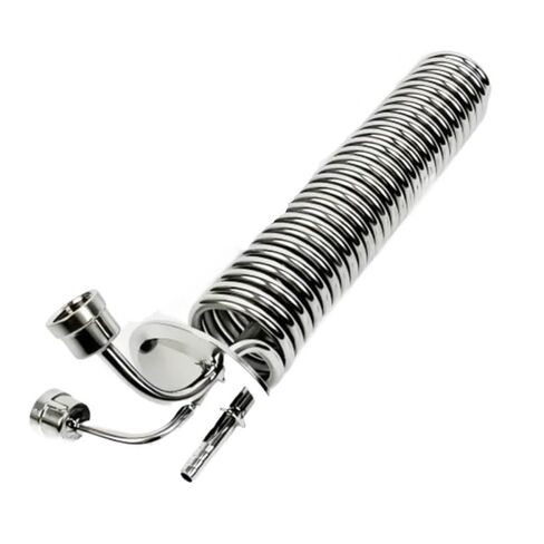 3 "ملف تبريد تقطير OD91mmTri-clamp مع ديوبتر زجاجي للرؤية، جهاز مزيل للبلغم، ارتداد، مكثف (خيط أنثوي) in Saudi Arabia