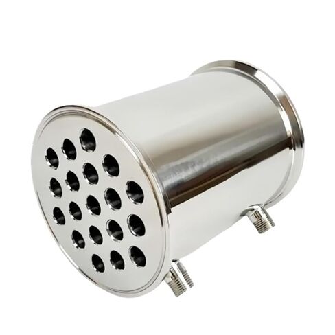 6" 152mm(FlangeOD167mm) Dephlegmator,Reflux,Distiller Condenser for Homebrew L-200mm,with 1/2" Male Tread,Steel 304 in Saudi Arabia