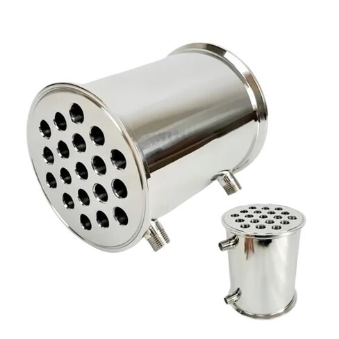 6" 152mm(FlangeOD167mm) Dephlegmator,Reflux,Distiller Condenser for Homebrew L-200mm,with 1/2" Male Tread,Steel 304 in Saudi Arabia