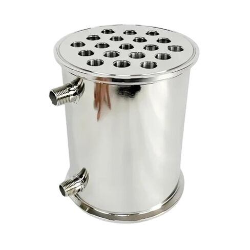 6" 152mm(FlangeOD167mm) Dephlegmator,Reflux,Distiller Condenser for Homebrew L-200mm,with 1/2" Male Tread,Steel 304 in Saudi Arabia