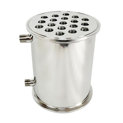 6" 152mm(FlangeOD167mm) Dephlegmator,Reflux,Distiller Condenser for Homebrew L-200mm,with 1/2" Male Tread,Steel 304 in Saudi Arabia