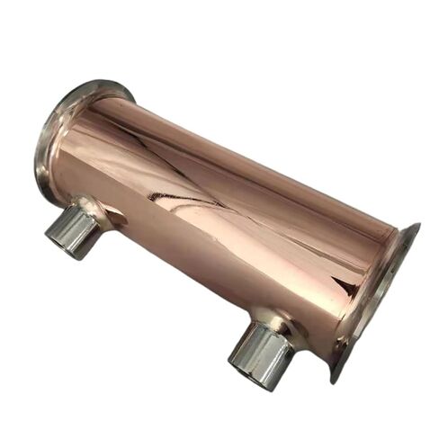 Copper clamp Distiller Condenser，Clamp3" (76mm) OD91mm Condenser，9 Pieces of 12 Copper Tubes.Dephlegmator, Reflux(Red) in Saudi Arabia