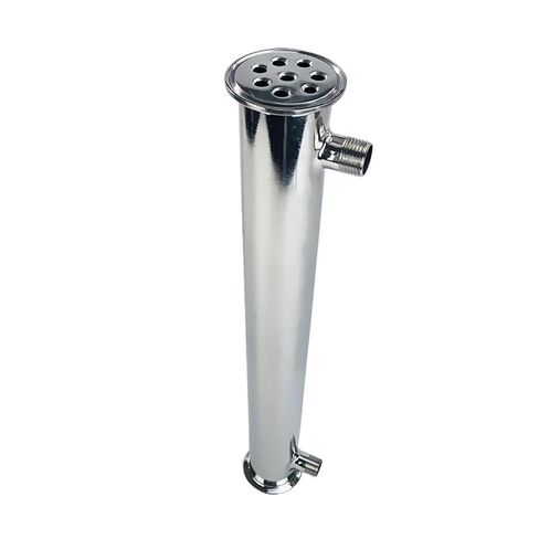 2" 51mm(OD64mm) Distiller Condenser, Reflux,Dephlegmator. Length 450mm,with 1/2" Male Thread in Saudi Arabia