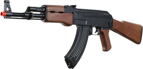 GoldenBall ABS بلاستيك متين AK47 Airsoft Gun Rifle كامل/شبه تلقائي مع بطارية وشاحن متضمن in Saudi Arabia