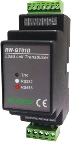 DIN السكك الحديدية تحميل خلية الارسال الرقمي محول RW-GT01D RS232 / RS485 (ملحق) in Saudi Arabia