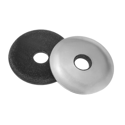 MECCANIXITY Sealing Neoprene Rubber Washers, 1/4" ID x 5/8" OD EPDM Bonded Sealing Washers 304 Stainless Steel Rubber Backed Gasket for Screws Silver, Pack of 30 in Saudi Arabia