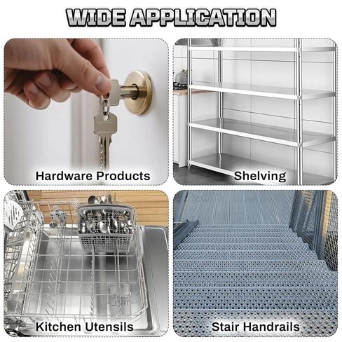 430 Stainless Steel Sheet Metal, 12" x 12", 22 Gauge (0.8mm) Stainless Steel Plate, Cut to Size Metal Sheet for Crafts, Kitchen & Office, 1 Pack in Kuwait