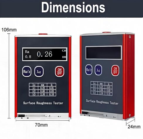 جهاز اختبار خشونة الأسطح لقياس الدقة العالية، نطاق القياس Ra/Rq 0.05~15.0μm Rz/Rt 0.1~50.0μm، أداة فحص الأجزاء مع شاشة LED in Saudi Arabia
