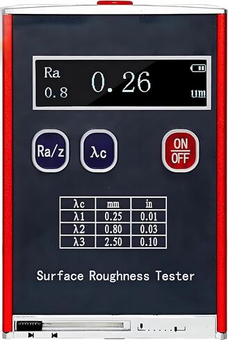 Portable Profilometer Surfaces Roughness Tester with Calibration Block, Ra/Rq & Rz/Rt Measurement, Accuracy 0.01μm, for Accurate Surfaces Measurement in Saudi Arabia