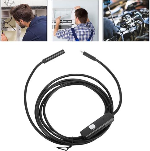 كاميرا المنظار CUIFATI 7 مم كاميرا فحص 2 ميجابكسل مع كابل 2 متر من النوع C USB MicroUSB لانسداد خط أنابيب الهيكل الداخلي الميكانيكي in Saudi Arabia