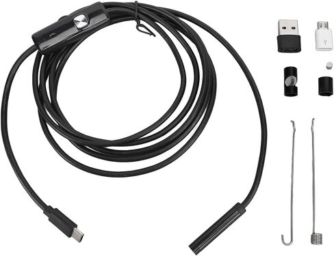 كاميرا المنظار CUIFATI 7 مم كاميرا فحص 2 ميجابكسل مع كابل 2 متر من النوع C USB MicroUSB لانسداد خط أنابيب الهيكل الداخلي الميكانيكي in Saudi Arabia