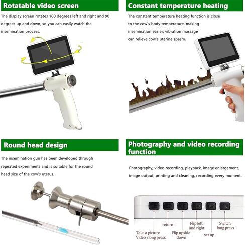 Digital Endoscope for Cattle & Horse - Mini Gun Camera with Heating Function, Precision Tool for Veterinary Use, Enhanced Control for Optimal Inspections and Results in Saudi Arabia