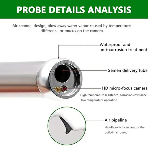 Digital Endoscope for Cattle & Horse - Mini Gun Camera with Heating Function, Precision Tool for Veterinary Use, Enhanced Control for Optimal Inspections and Results in Saudi Arabia