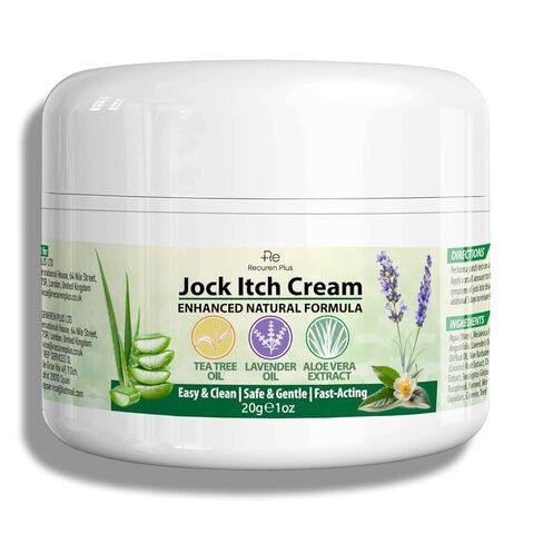 Jock Itch Antifungal Skin Cream: Tea Tree Oil Anti Fungal Cream with Aloe Vera, Lavender & Eucalyptus – Extra Strength Herbal Moisturizer for Itchy Skin Soothing– for Men & Women, 30g in Saudi Arabia