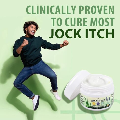 Jock Itch Antifungal Skin Cream: Tea Tree Oil Anti Fungal Cream with Aloe Vera, Lavender & Eucalyptus – Extra Strength Herbal Moisturizer for Itchy Skin Soothing– for Men & Women, 30g in Saudi Arabia