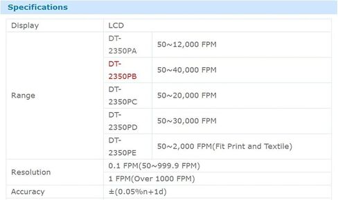 ستروبوسكوب، ستروبوسكوب رقمي محمول باليد، مقياس سرعة الدوران ستروب DT-2350PA قياس عالي الدقة لمحلل سرعة الدوران ستروب للصيانة in Saudi Arabia