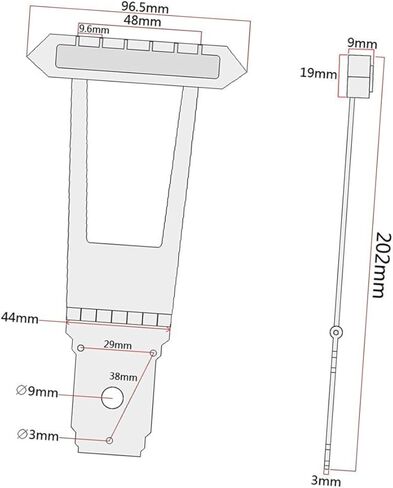 Garneck Metal Archtop Guitar Tailpiece Bridge سلسلة خفيفة الوزن بديلة للجيتار Bass وArchtop، لمسة نهائية فضية أنيقة قياسية لتعزيز الأداء in Saudi Arabia