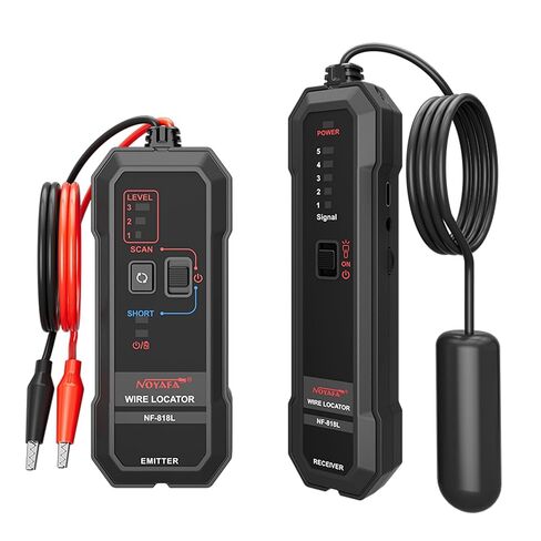 NOYAFA Underground Wire Locator – Cable & Wire Tracer for Buried, Wall & Hidden Wires, Pet Fence, Electrical & Irrigation, LED Flashlight, Rechargeable Battery, NF-818L in Kuwait