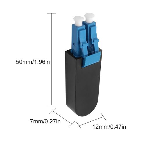 XMSJSIY LC/UPC Fiber Tester Loopback Plug Duplex Singlemode LC 9/125 Tester Connector Standard Fiber Optic Circuitors Signal Test Adapter for Testing Application - 2PCS in Kuwait