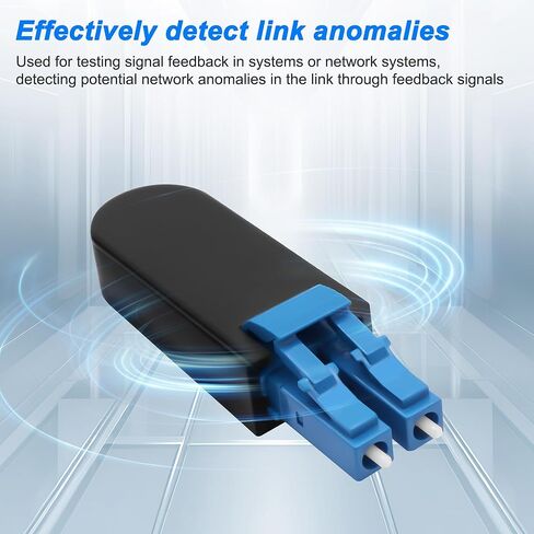 XMSJSIY LC/UPC Fiber Tester Loopback Plug Duplex Singlemode LC 9/125 Tester Connector Standard Fiber Optic Circuitors Signal Test Adapter for Testing Application - 2PCS in Kuwait