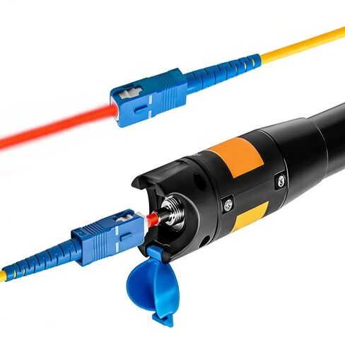 20pcs VFL Fiber Optic Visual Fault Locator Replacement Parts, Include 10 Ceramic Core Tube Sleeves & 10 Metal Heads Tips for Fiber Optic Tester Network Cable Tester & Light Meter in Kuwait