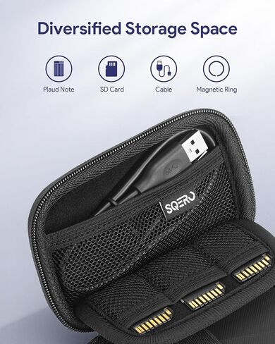 حافظة صلبة لجهاز تسجيل الصوت PLAUD Note/Note Pro AI، حقيبة تخزين واقية لمسجل الصوت الرقمي، تصميم معزز لامتصاص الصدمات، حقيبة مقاومة للماء (الجراب فقط) in Kuwait