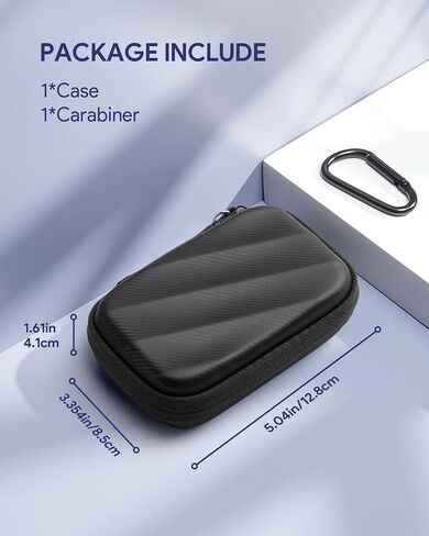 حافظة صلبة لجهاز تسجيل الصوت PLAUD Note/Note Pro AI، حقيبة تخزين واقية لمسجل الصوت الرقمي، تصميم معزز لامتصاص الصدمات، حقيبة مقاومة للماء (الجراب فقط) in Kuwait