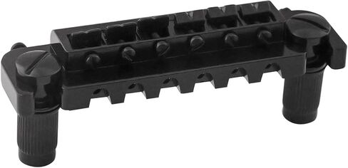 Rubatone Adjustable Wraparound Guitar Bridge Combined bridge Tailpiece Compatible with Les Paul LP SG Style Electric Guitar Parts Accessories Black. in Kuwait