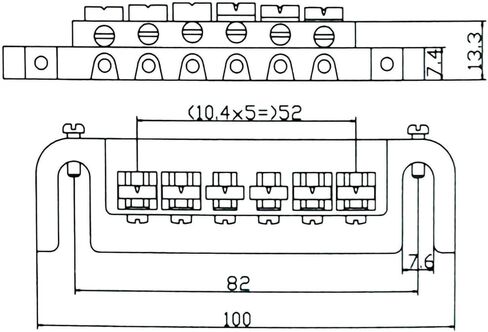 Rubatone Adjustable Wraparound Guitar Bridge Combined bridge Tailpiece Compatible with Les Paul LP SG Style Electric Guitar Parts Accessories Black. in Kuwait