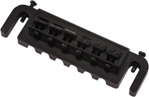 Rubatone Adjustable Wraparound Guitar Bridge Combined bridge Tailpiece Compatible with Les Paul LP SG Style Electric Guitar Parts Accessories Black. in Kuwait