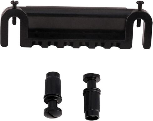 Rubatone Adjustable Wraparound Guitar Bridge Combined bridge Tailpiece Compatible with Les Paul LP SG Style Electric Guitar Parts Accessories Black. in Kuwait