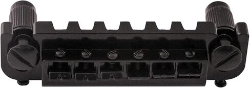 Rubatone Adjustable Wraparound Guitar Bridge Combined bridge Tailpiece Compatible with Les Paul LP SG Style Electric Guitar Parts Accessories Black. in Kuwait