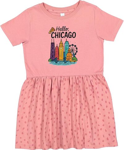 فستان إنكتاستيك شيكاغو سكاي لاين التذكاري للأطفال الصغار in Kuwait