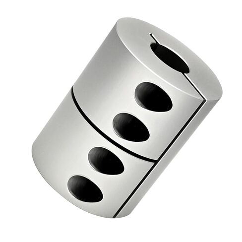 Rigid Shaft Coupler OD 32mm Length 45mm Bore 10mm to 14mm, Aluminum Alloy Anodized Coupling Connector for Industrial Automation in Kuwait