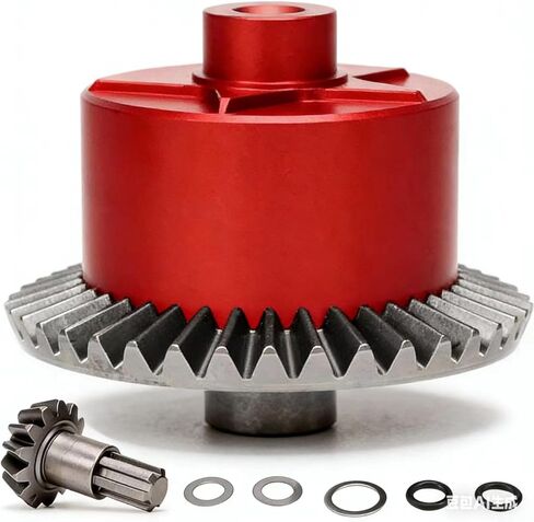 Alloy Differential Gear Case 37T 13T AR310872 Upgrades Parts for ARRMA 1/10 Arrma Big Rock/Granite/Vorteks/Senton 3S BLX,Kraton/Outcast 4S BLX,1/8 Typhon/Infraction 3S BLX(Red) in Saudi Arabia