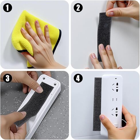 15-Pack Heavy Duty Adhesive Hook & Loop Strips - Strong Double-Sided Mounting Tape for Home & Office in Saudi Arabia