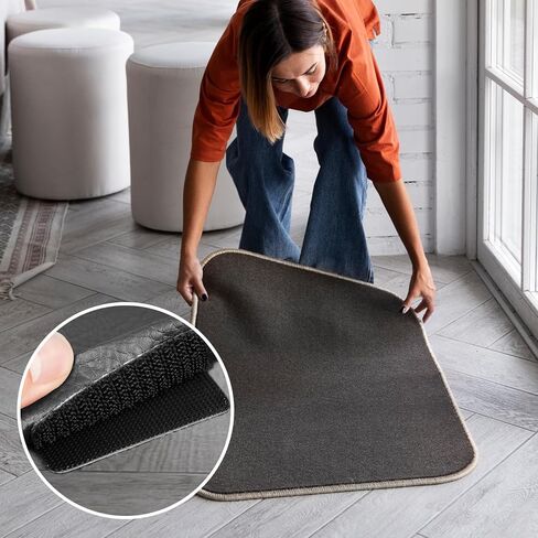 15-Pack Heavy Duty Adhesive Hook & Loop Strips - Strong Double-Sided Mounting Tape for Home & Office in Saudi Arabia