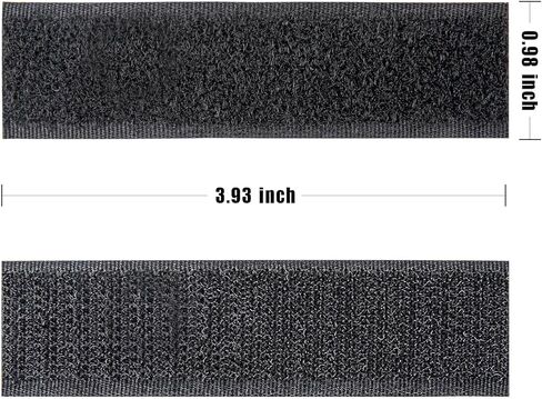 15-Pack Heavy Duty Adhesive Hook & Loop Strips - Strong Double-Sided Mounting Tape for Home & Office in Saudi Arabia