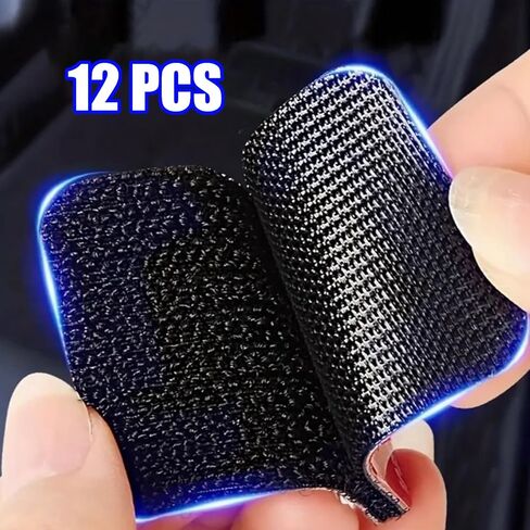 12 Pack Car Floor Mat Fasteners Non Slip Adhesive Hook and Loop Fixing Pads in Saudi Arabia