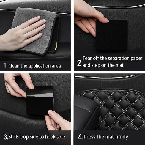 12 Pack Car Floor Mat Fasteners Non Slip Adhesive Hook and Loop Fixing Pads in Saudi Arabia