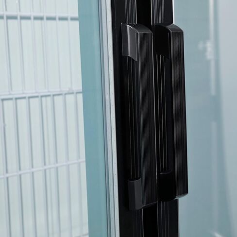 Nexel Global Industrial Ice Merchandiser, 2 Swing Glass Lockable Doors, 45 Cu. Ft. Capacity, 115V, 2 Bottom PVC Coated Wire Shleves, 53-1/8"W x 31-7/8"D x 79-3/8"H in Kuwait