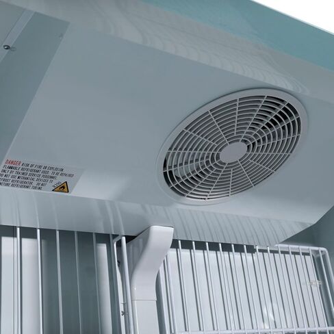 Nexel Global Industrial Ice Merchandiser, 2 Swing Glass Lockable Doors, 45 Cu. Ft. Capacity, 115V, 2 Bottom PVC Coated Wire Shleves, 53-1/8"W x 31-7/8"D x 79-3/8"H in Kuwait