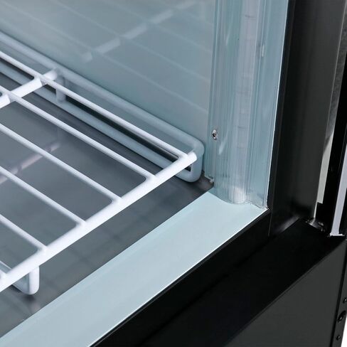 Nexel Global Industrial Ice Merchandiser, 2 Swing Glass Lockable Doors, 45 Cu. Ft. Capacity, 115V, 2 Bottom PVC Coated Wire Shleves, 53-1/8"W x 31-7/8"D x 79-3/8"H in Kuwait