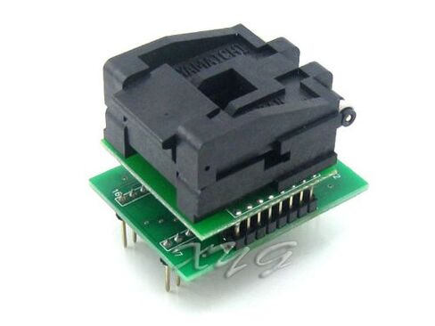 [PLCC32 to DIP32 (B) ] IC51-0324-453 PLCC32 Pitch 1.27 mm Yamaichi IC MCU Test Socket Programming Adapter @XYG in Saudi Arabia