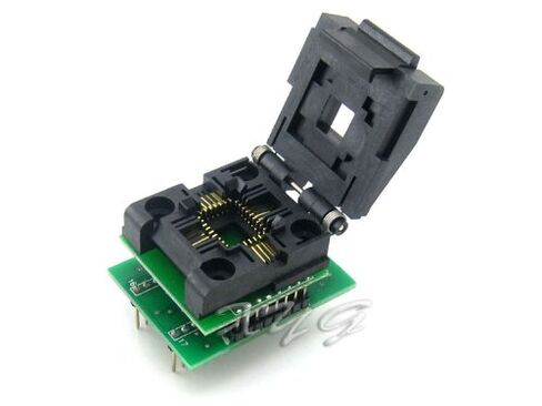 [PLCC32 to DIP32 (B) ] IC51-0324-453 PLCC32 Pitch 1.27 mm Yamaichi IC MCU Test Socket Programming Adapter @XYG in Saudi Arabia