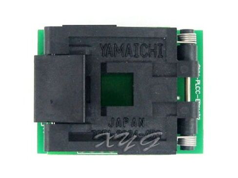 [PLCC32 to DIP32 (B) ] IC51-0324-453 PLCC32 Pitch 1.27 mm Yamaichi IC MCU Test Socket Programming Adapter @XYG in Saudi Arabia
